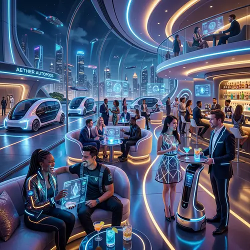 Luxury VIP Experience in a Futuristic Lounge