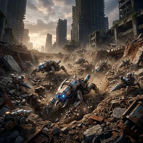 Burrowers: Mechanical Creatures in a Lost City