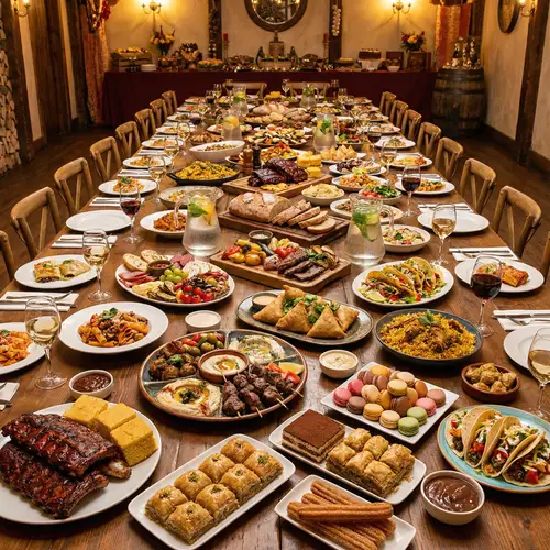 Diverse Dishes and Sweets for Every Palate