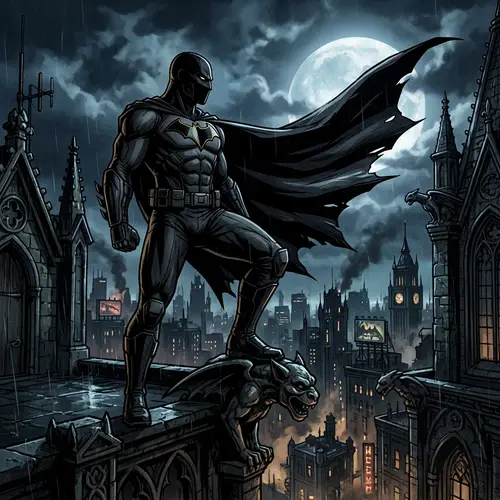 Enigmatic Vigilante in Gotham | Batman PS2 Video Game Style