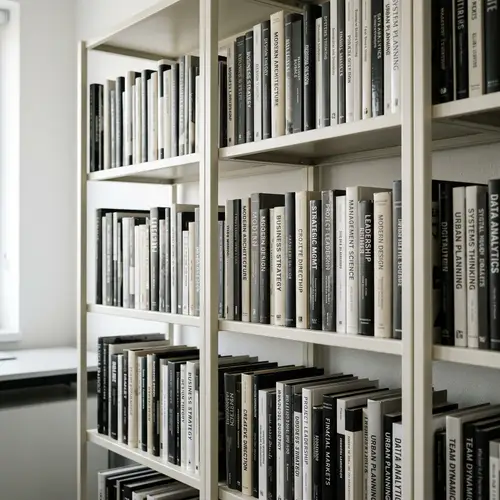 Modern Ivory Metal Bookcase for Professional Offices