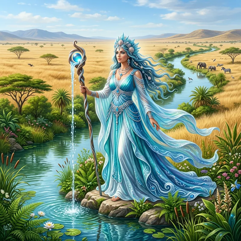 Aqua Goddess: Protector of Rivers and Springs