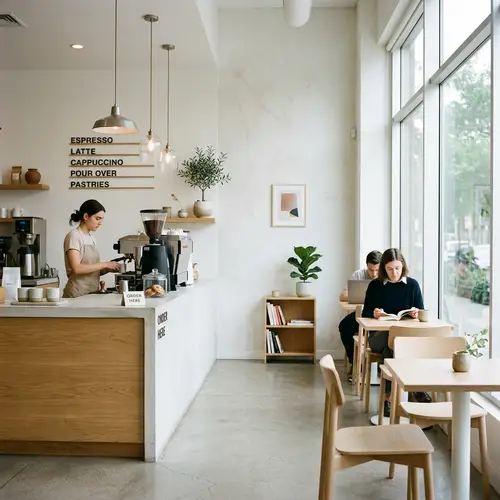 Minimalist Coffee Shop: Relax and Refresh