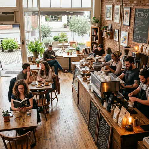 Charming Coffee Shop: Cozy Atmosphere & Fresh Brews