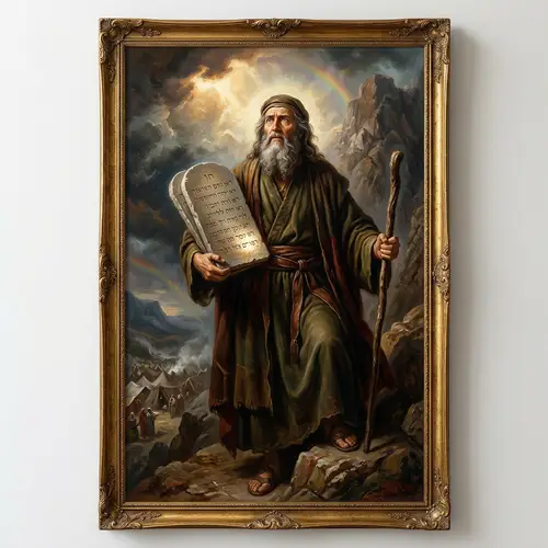Bible Male Character Oil Painting - Art for Collectors