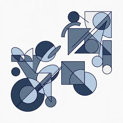 Minimalistic Abstract Shapes Art for Modern Spaces