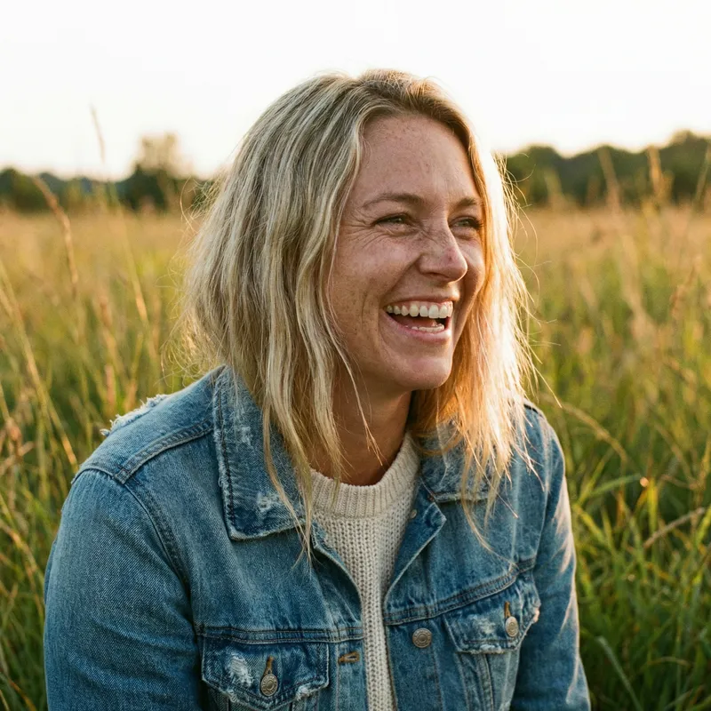 Stunning Blonde Woman Portraits