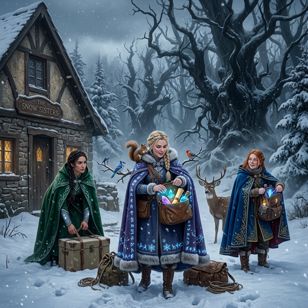 Snow White's 7 Dwarfs in an Enchanted Forest | AI Art Generator