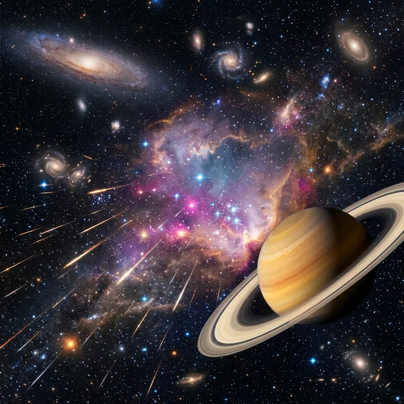 Celestial Space Panorama | Galaxies and Nebulae Views Celestial Space Panorama | Galaxies and Nebulae Views