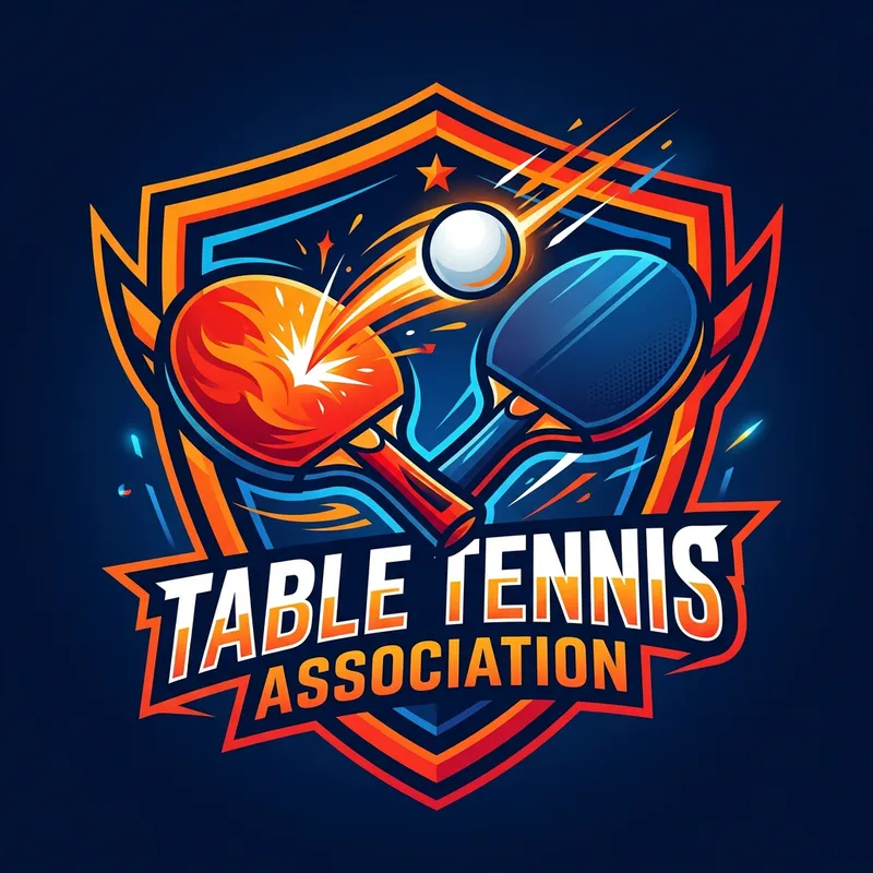 Dynamic Table Tennis Association Logo Design | Bold & Vibrant Colors Dynamic Table Tennis Association Logo Design | Bold & Vibrant Colors