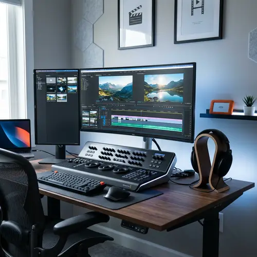 Professional Video Editing | Modern Aesthetic Workspace