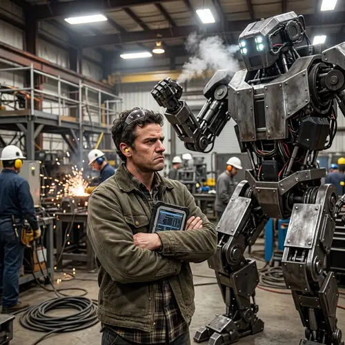 Abel's Focus Amidst Chaos: Steel Giant at 3.8 Meters