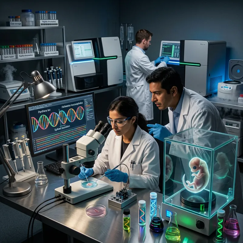 Cutting-Edge Genetic Hybridization Lab: Creating Fascinating Organisms