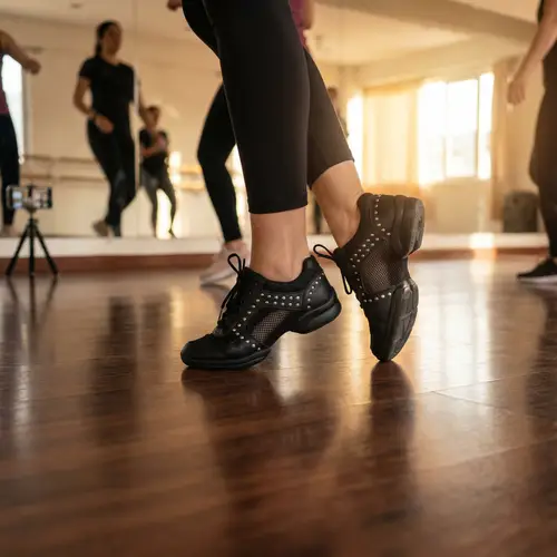 Elegant Hispanic Female Dance Influencer | Dance Studio Scene