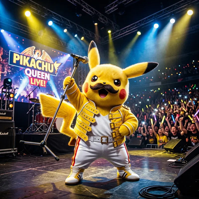 Pikachu as Freddie Mercury: A Unique Costume Idea