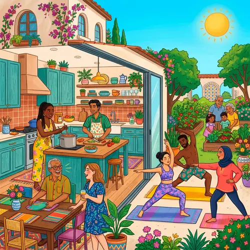 Engaging Lifestyle Content with Colorful Illustrations