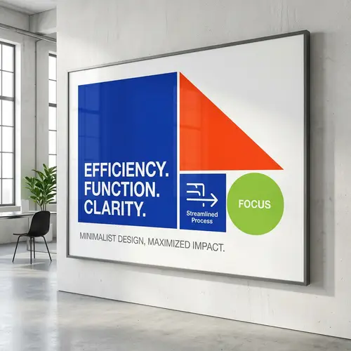 Efficient & Minimalistic Design with Bold Colors | Impactful Layout