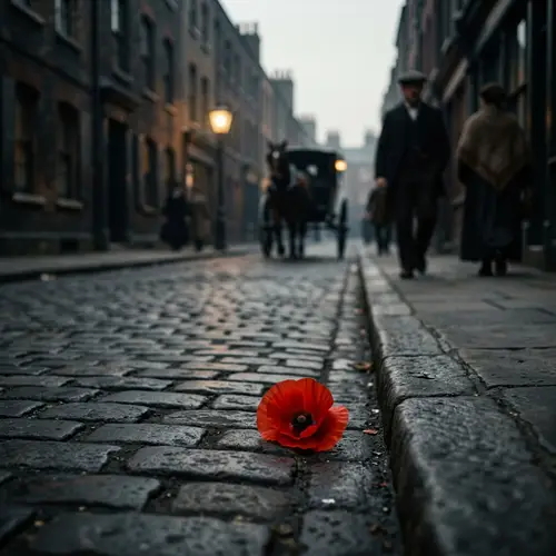 Vibrant Flower on Hanbury Street, 1888 | Symbol of Remembrance