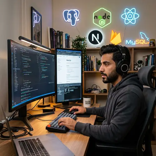 Passionate 27-Year-Old Middle Eastern Programmer in Love with Laravel, Node.js, React, and More