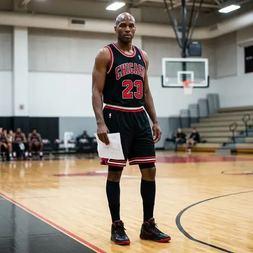 Michael Jordan Holding White Paper | Iconic Athlete Image