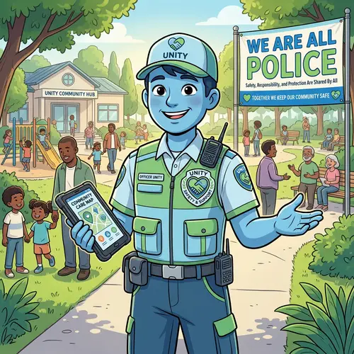 Officer Unity: Community Safety with a Smile