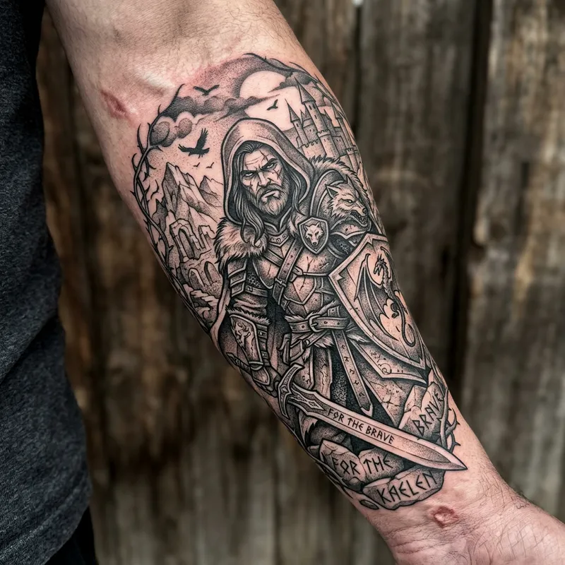 Charming Anime Maneki-neko Tattoo Design