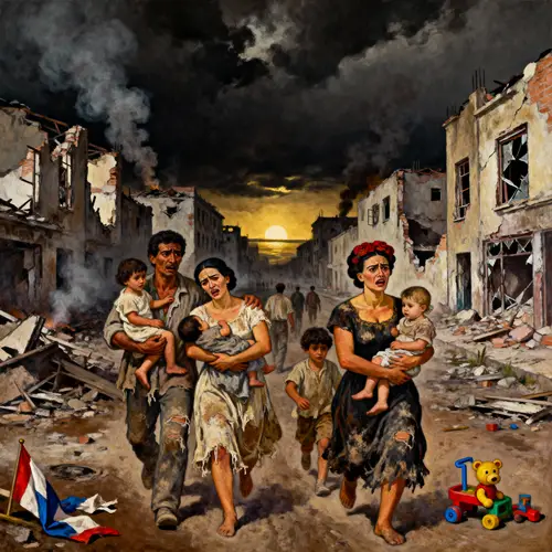 Figurative Oil Painting Critiquing War