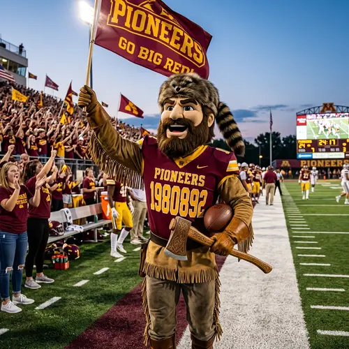 Pioneer Football Mascot | Spirit of the Team