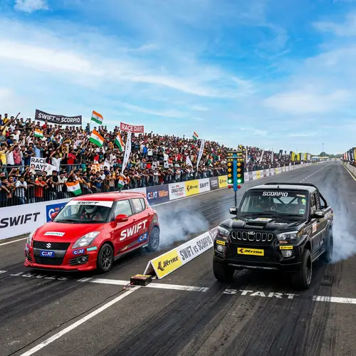 Maruti Swift vs. Mahindra Scorpio: Ultimate Drag Race Showdown