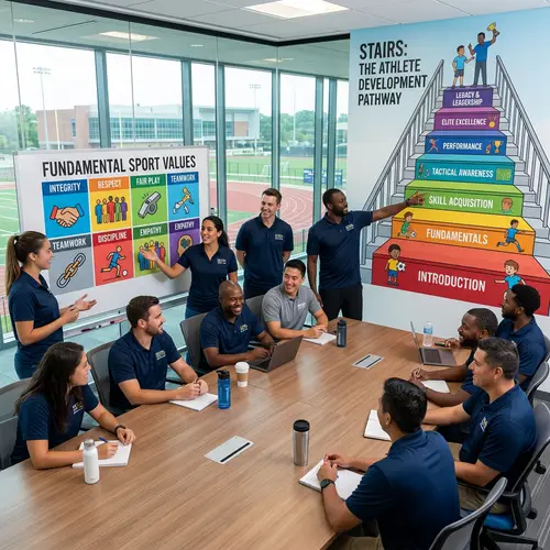 Sport Development Organization Focused on Values and Stairs