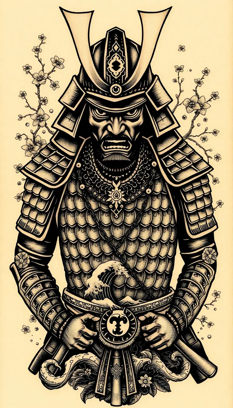 Intricate Samurai Warrior Tattoo Design Ideas