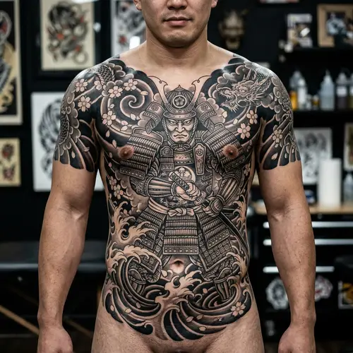 Intricate Samurai Warrior Tattoo Design Ideas