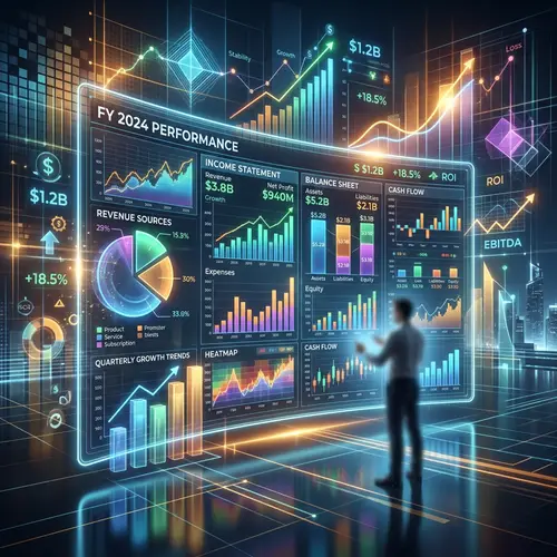 Abstract Financial Statements & Data Visualizations