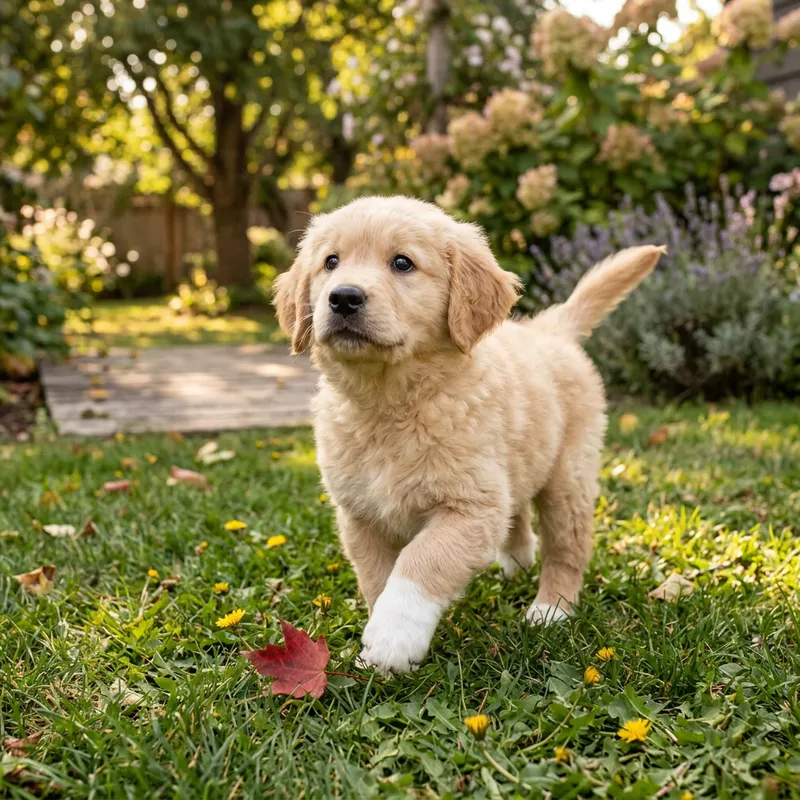 Charming Puppy with White Paws Art