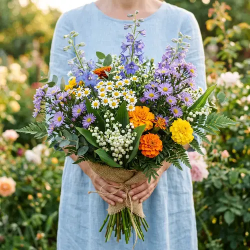 Daisy & Lily of the Valley Bouquet Creations