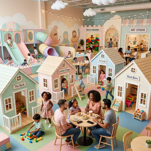 Children's Entertainment Center: Game Halls in Soft Bed Tones