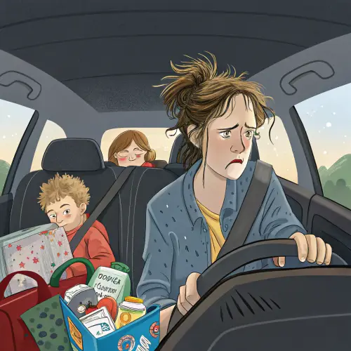Tired Mom's Morning School Run: Real Life Moments