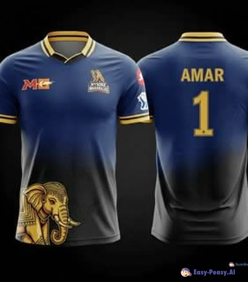 Transformed Jersey Design with Unique Elephant Art