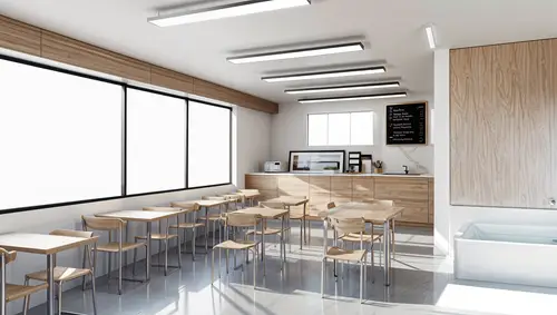 Minimalist Cafeteria Design Inspiration