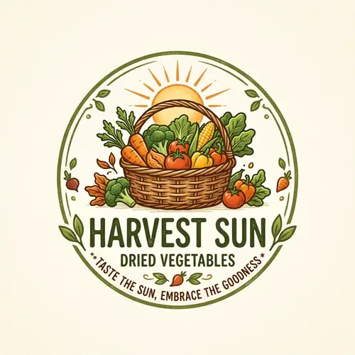 Creative Logo Design for Dried Vegetables Business