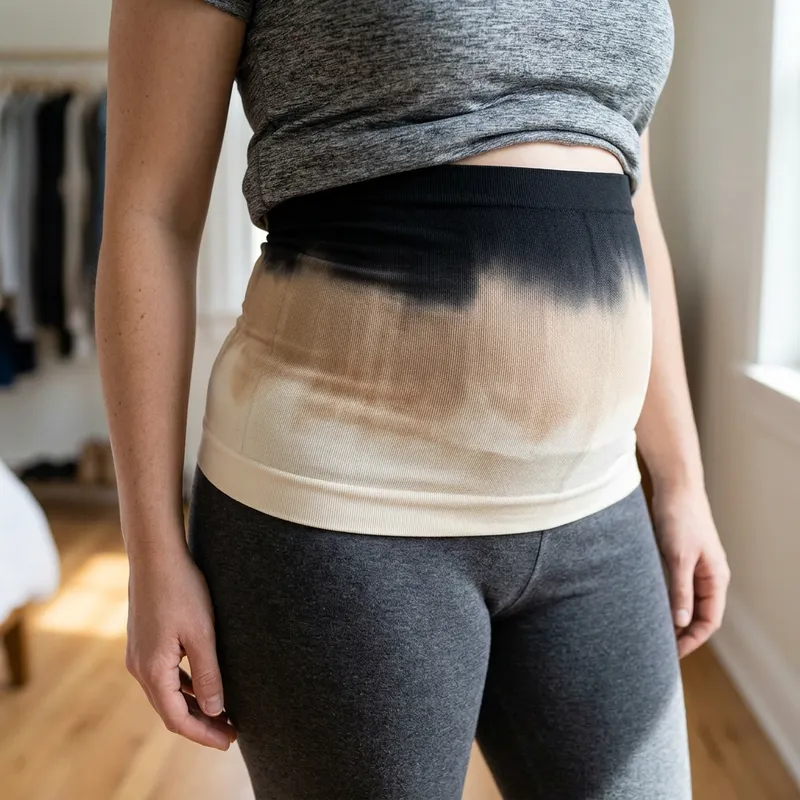 Three-Tone Body-Shaping Wrap: Black, Beige & White Colors