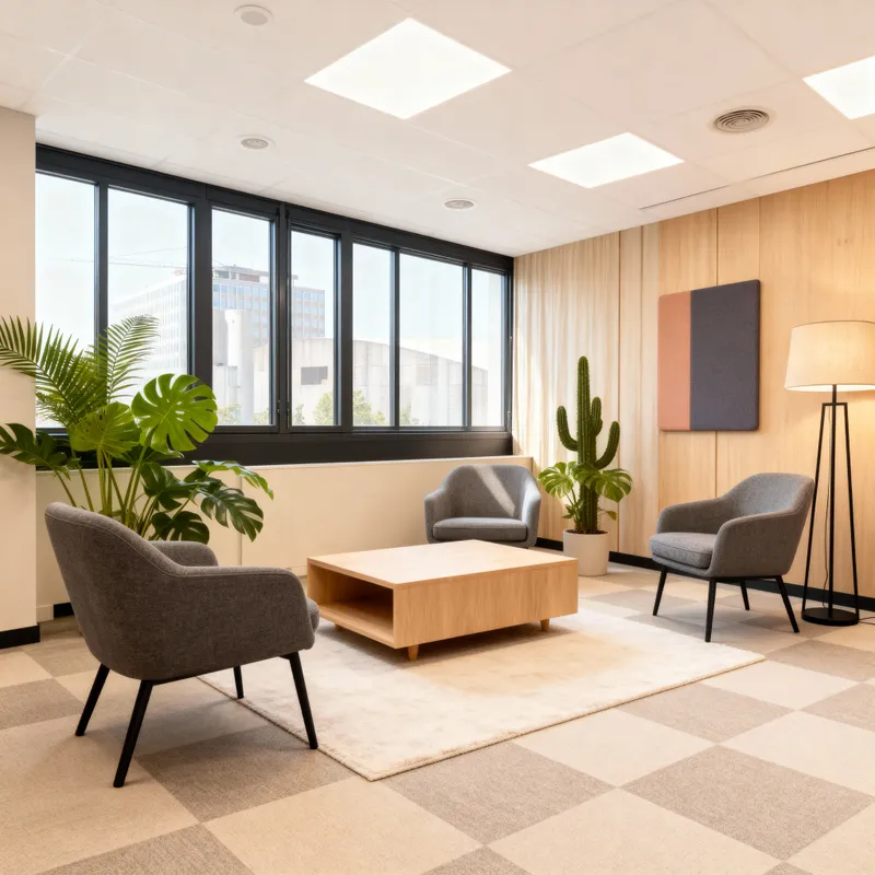 Elegant Office Redesign with Anthracite Accents