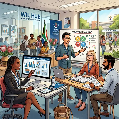 Diverse Business Administration Students Engage in Work Integrated Learning