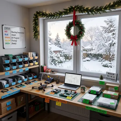 Organized Deployment Status in December Setting | Workspace Visual Representation