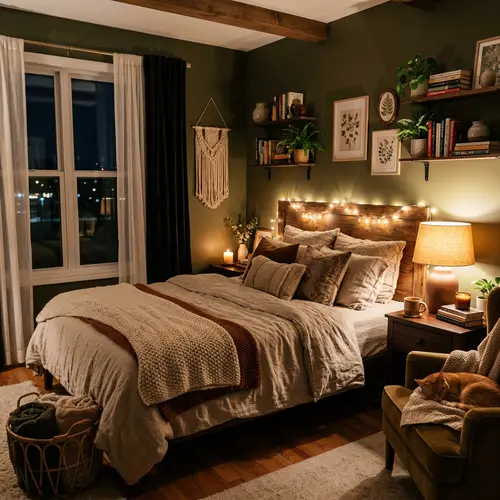 Anime Cozy Bedroom: A Night of Tranquility