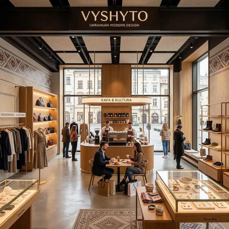 Stylish Modern Retail Store in Ukrainian Aesthetic