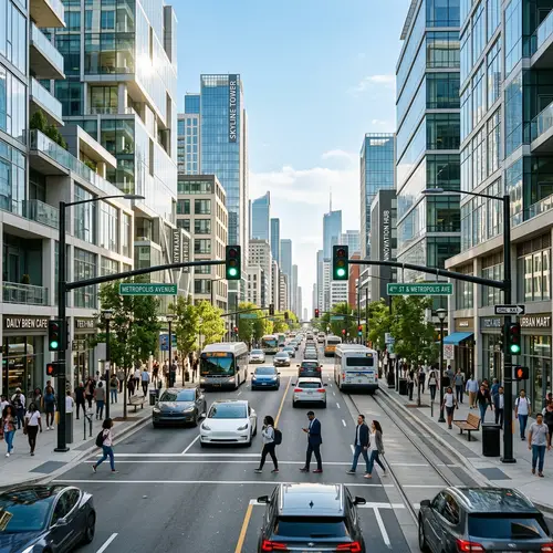 Modern Streets and Traffic Lights: A Contemporary View