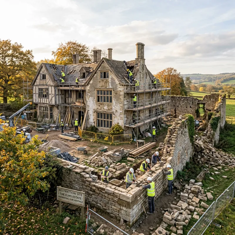 Restoring Ruins: Rebuilding a House and Wall