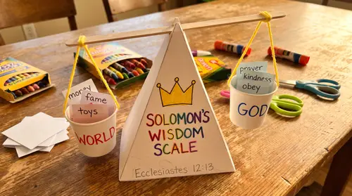 Solomon's Wisdom Scale Craft for Kids