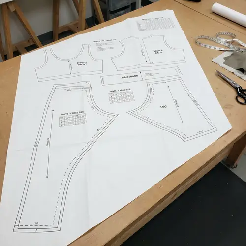 Large Size Sports Bra and Pant Design Pattern